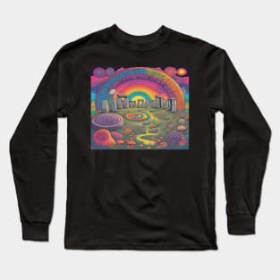 Stonehenge Mushroom Dream Long Sleeve T-Shirt